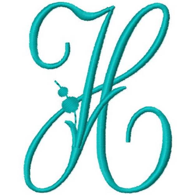 Picture of Monogram H Machine Embroidery Design