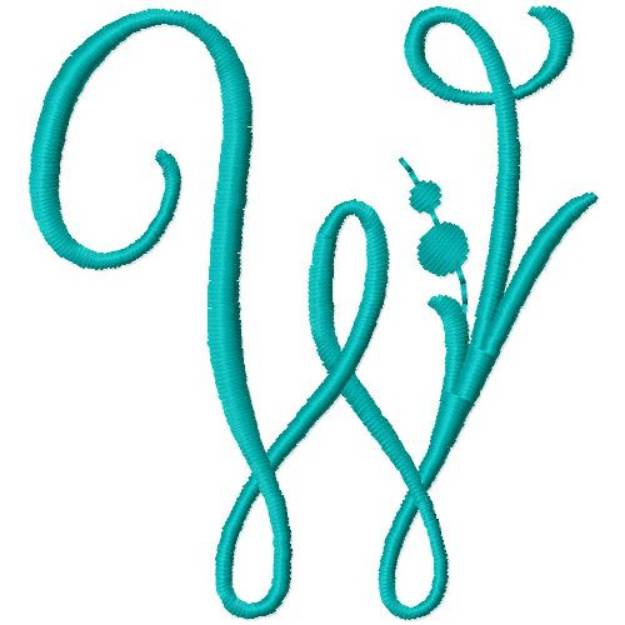 Picture of Monogram W Machine Embroidery Design