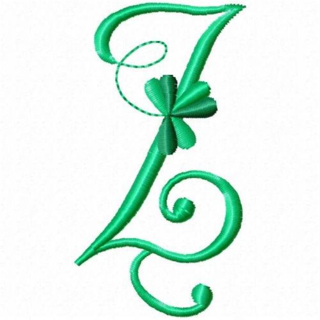 Picture of Shamrock Monogram Z Machine Embroidery Design