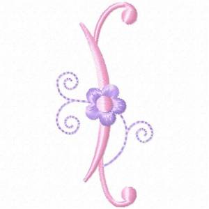 Picture of Monogram Floret I Machine Embroidery Design