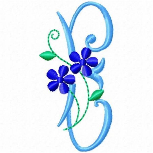 Picture of Monogram Blossom E Machine Embroidery Design