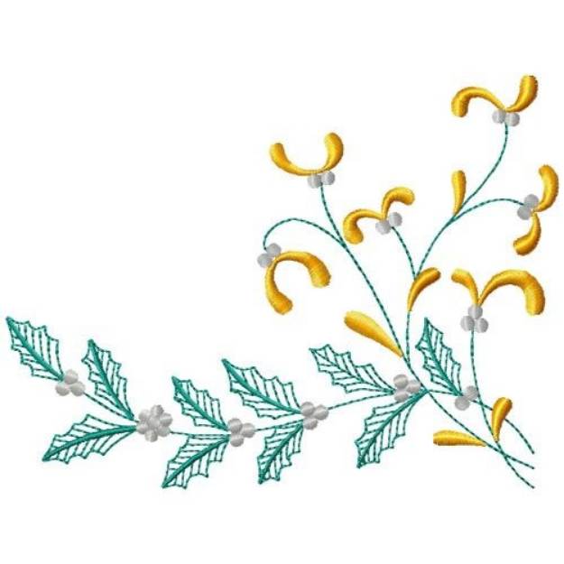 Picture of Holly Branch Machine Embroidery Design