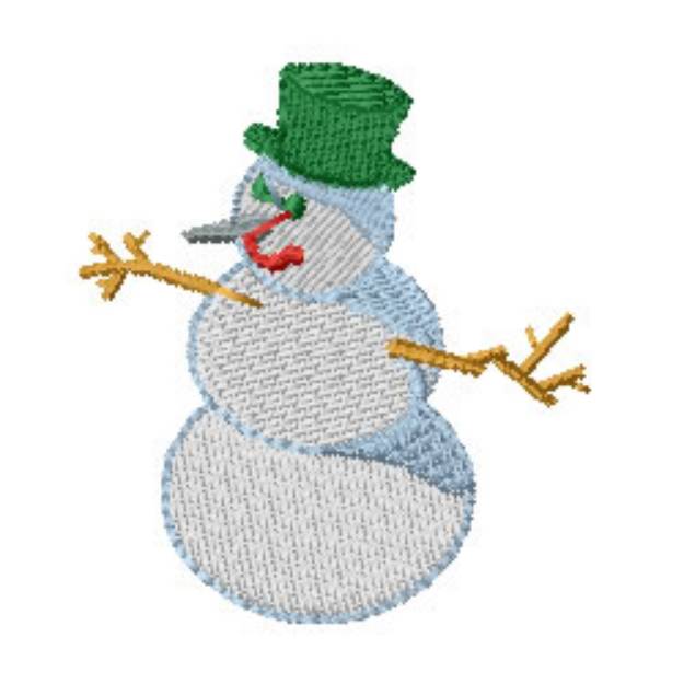 Picture of Snowman Machine Embroidery Design