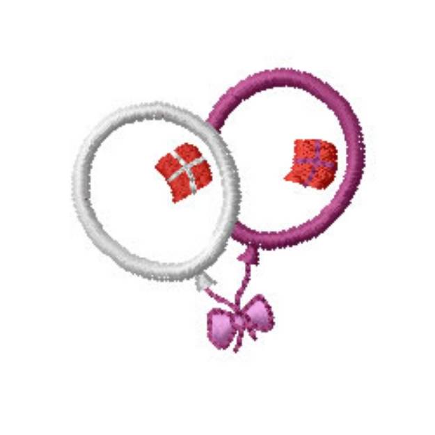 Picture of Balloons Machine Embroidery Design