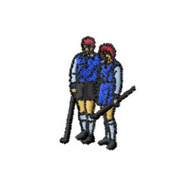 Picture of Hockey Players Machine Embroidery Design