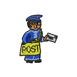 Postman Machine Embroidery Design