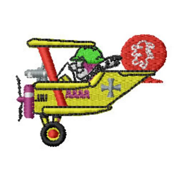 Picture of Aeroplane Machine Embroidery Design
