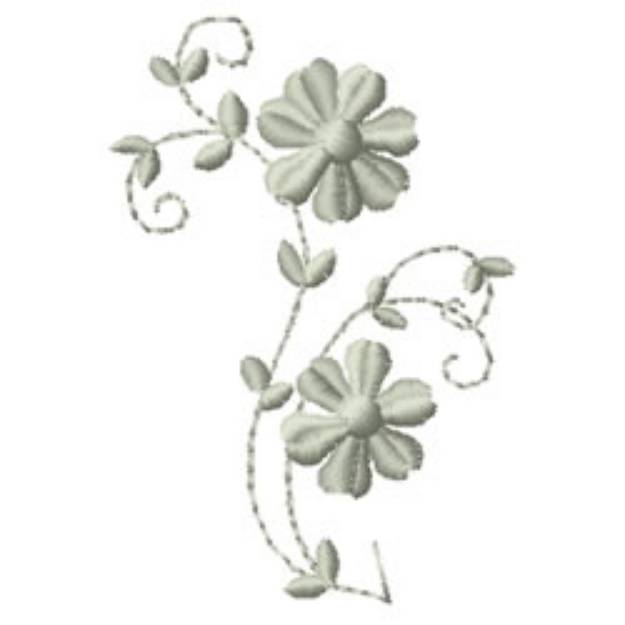 Picture of Floral Machine Embroidery Design