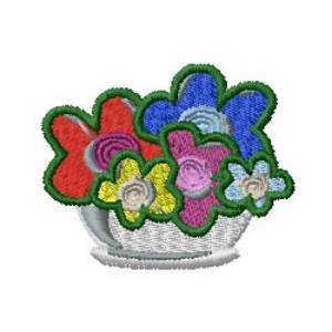 Picture of Floral Machine Embroidery Design