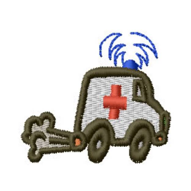 Picture of Ambulance Machine Embroidery Design