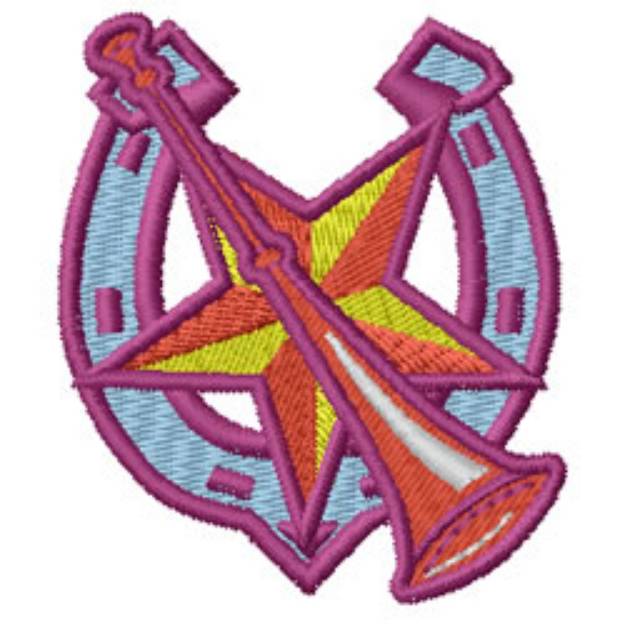 Picture of Horn Machine Embroidery Design