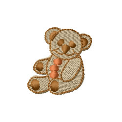 Teddy Machine Embroidery Design