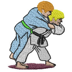 Judo Machine Embroidery Design