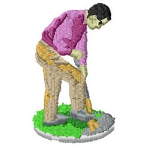 Picture of Gardener Machine Embroidery Design