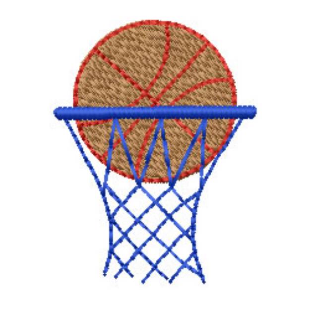 Picture of Basketball Machine Embroidery Design