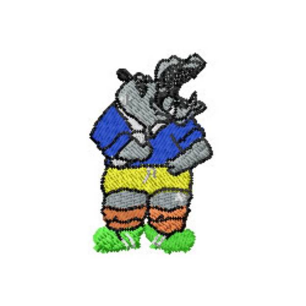 Picture of Hippo Machine Embroidery Design