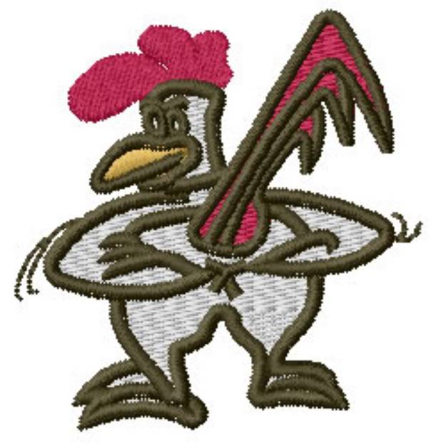 Picture of Cockerel Machine Embroidery Design