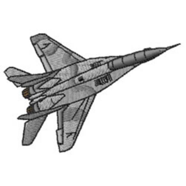 Picture of MiG-29 Fulcrum Machine Embroidery Design