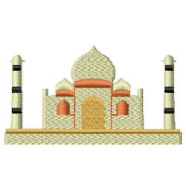 Picture of Taj Mahal Machine Embroidery Design