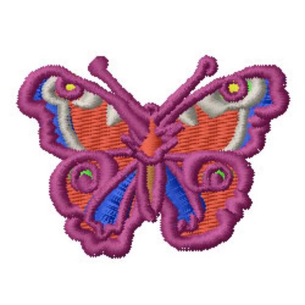 Picture of Butterfly Machine Embroidery Design