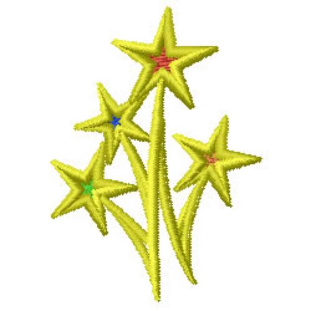 Picture of Stars Machine Embroidery Design