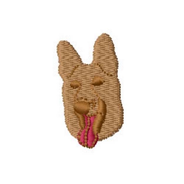 Picture of Dog Head Machine Embroidery Design