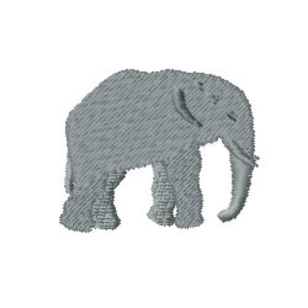 Picture of Elephant Machine Embroidery Design