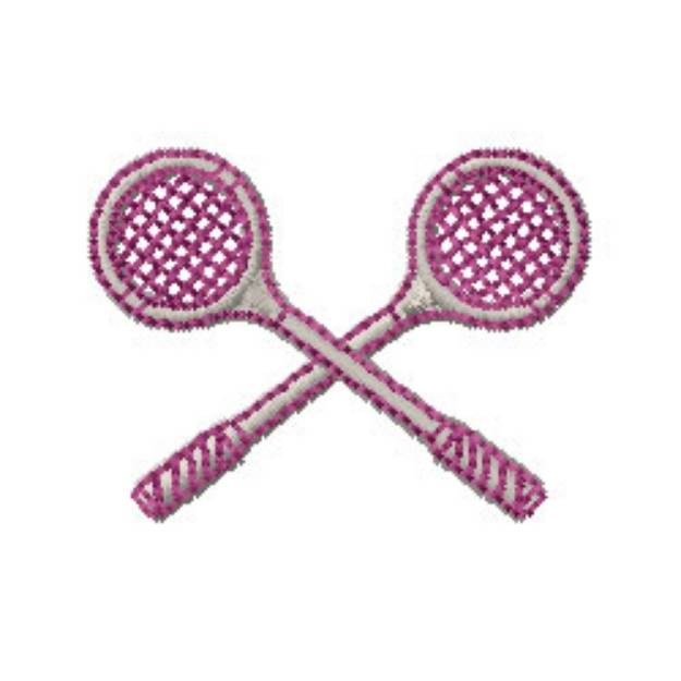 Picture of Squash Rackets Machine Embroidery Design