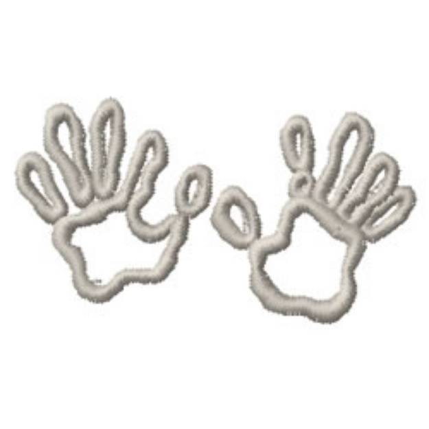 Picture of Handprints Machine Embroidery Design