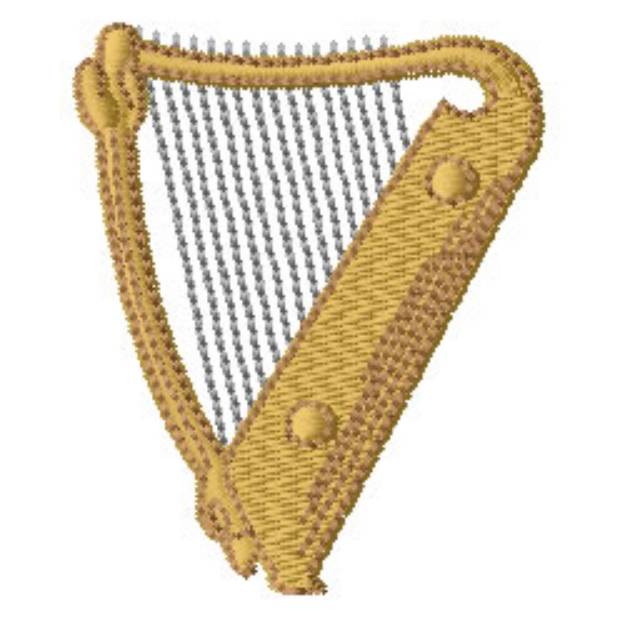 Picture of Harp Machine Embroidery Design