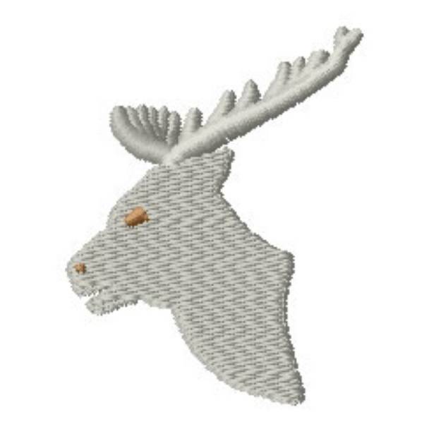 Picture of Stag Head Machine Embroidery Design