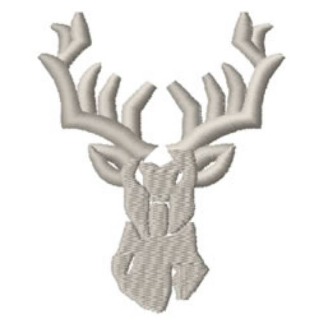 Picture of Stag Head Machine Embroidery Design