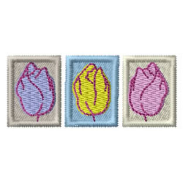 Picture of Tulips Machine Embroidery Design