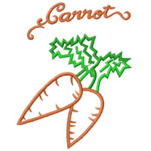 Picture of Carrot Machine Embroidery Design