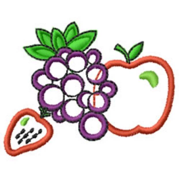 Picture of Fruits Machine Embroidery Design