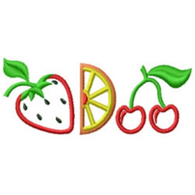 Picture of Fruits Machine Embroidery Design