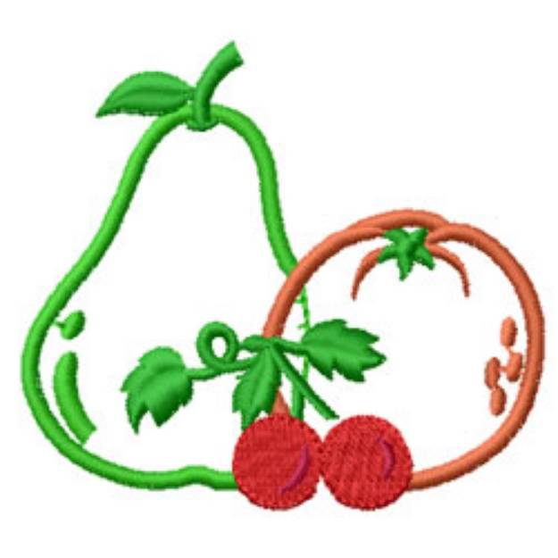 Picture of Fruits Machine Embroidery Design