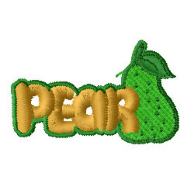 Picture of Pears Machine Embroidery Design