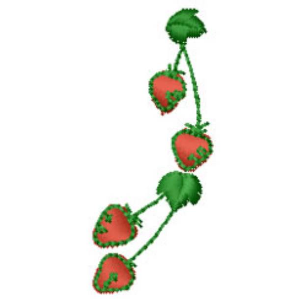 Picture of Strawberries Machine Embroidery Design