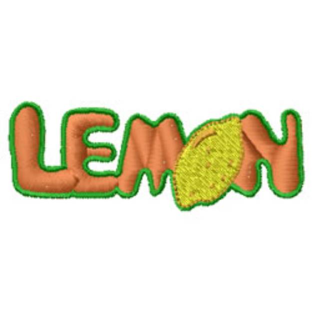 Picture of Lemons Machine Embroidery Design