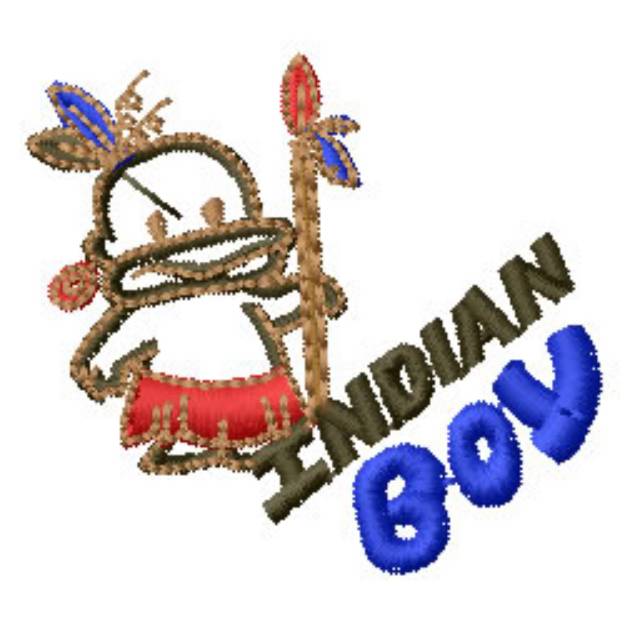 Picture of Indian Boy Machine Embroidery Design