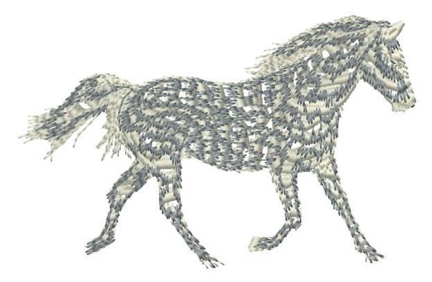 Picture of Trotting Horse Machine Embroidery Design