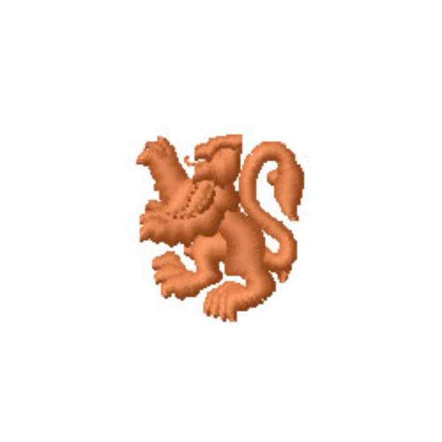 Picture of Heraldic Lion Machine Embroidery Design