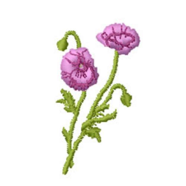 Picture of Poppies Machine Embroidery Design