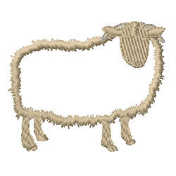 Wooly Sheep Machine Embroidery Design