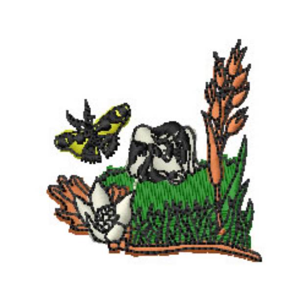 Picture of Pasture Scene Machine Embroidery Design