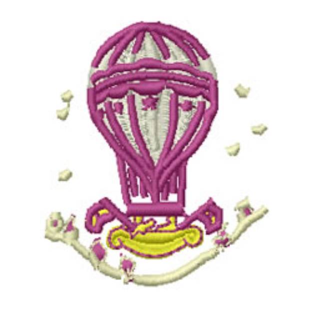 Picture of Hot Air Balloon Machine Embroidery Design