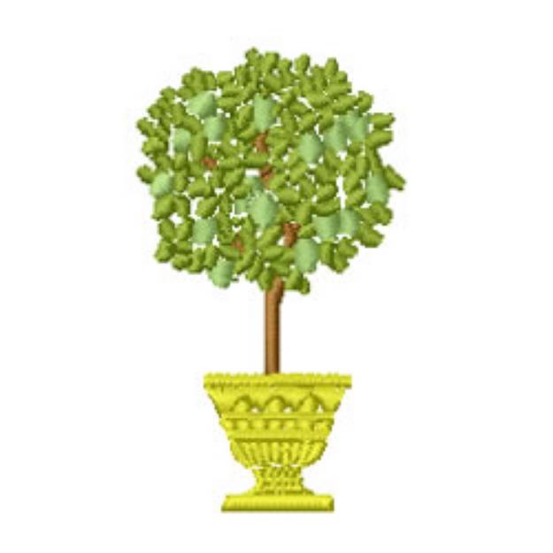 Picture of Potted Tree Machine Embroidery Design