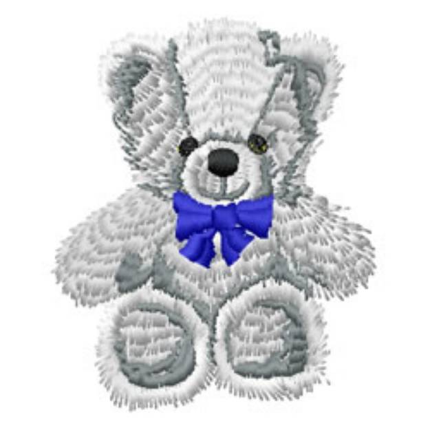 Picture of Fuzzy Teddy Bear Machine Embroidery Design