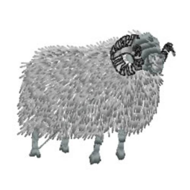 Picture of Ram Machine Embroidery Design